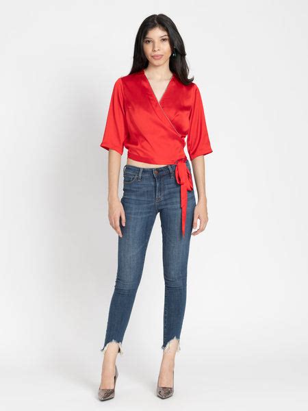 Passione Wrap Shirt | Buy shirts for women – Shaye India