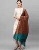 Buy Orange Dupattas for Women by Indo Era Online | Ajio.com