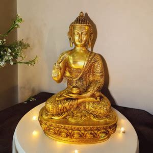 aakrati Handmade Lord Buddha Designer Statue Decorative Showpiece - 33 ...