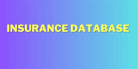 Image result for In Network Insurance Database