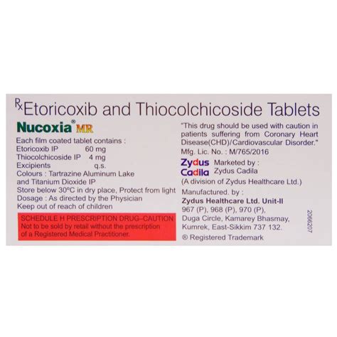 Buy Nucoxia MR Tablet online | Uses, Side Effects, Price and ...