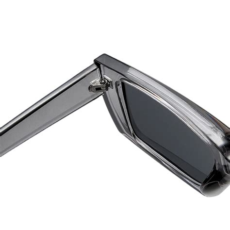 4Flaunt Futuristic Series Street Wear Y2K Rectangle Sunglasses - Slate Grey