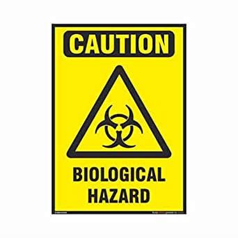 buysafetyposters.com - Caution - Biological Hazard Signs in English ...