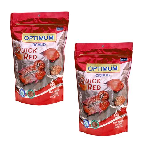 Jainsons Pet Products Optimum Cichlid Quick Red Small Pellet Fish Food ...