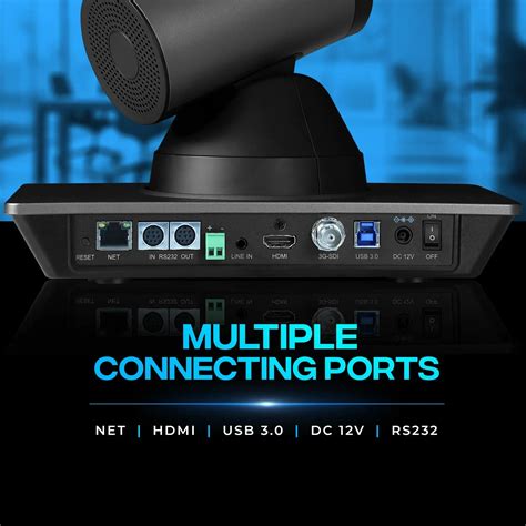 AIWaft 4K PTZ Camera | Auto Tracking 12X Zoom for Live Streaming