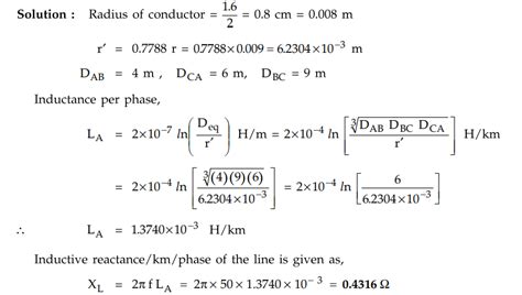 Inductance of Three Phase Line with Unsymmetrical Spacing but ...