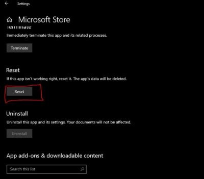 Image result for Microsoft Store Reset Error Purge Cache