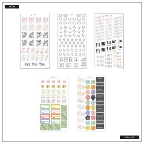 Planner Essentials - 5 Sticker Sheets – Happy Planner