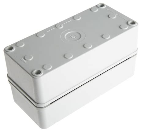 PC D 85 G ENCLOSURE Fibox | Fibox Piccolo Series Grey Polycarbonate ...