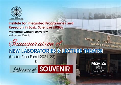 Inauguration of New Laboratories and Lecture Theatre - Institute for ...