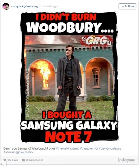 Image result for Exploding Galaxy Note 7 Meme