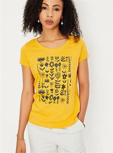 Buy Women Printed Cotton T-shirt Online at just Rs. 299.0 ...