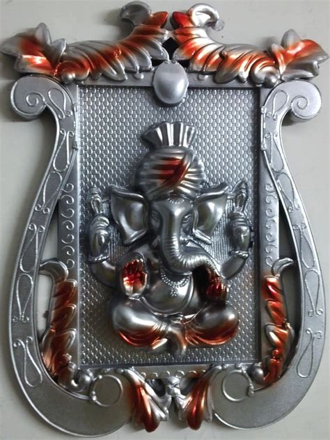 Laps of Luxury Ganesha God Idol Wall Hanging Photo Frame (Acrylic_Multi ...