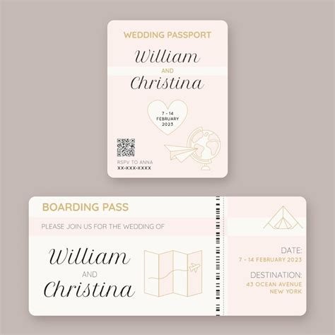Images de Invitation Mariage Passeport – Téléchargement gratuit sur Freepik