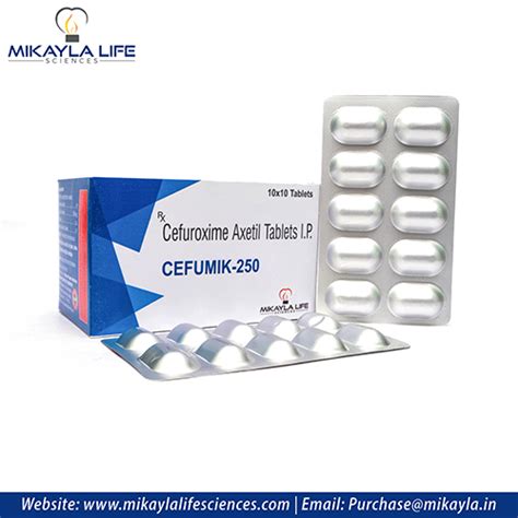 CEFUMIK - 250 TABLETS Mikayla Life Sciences Pvt. Ltd.