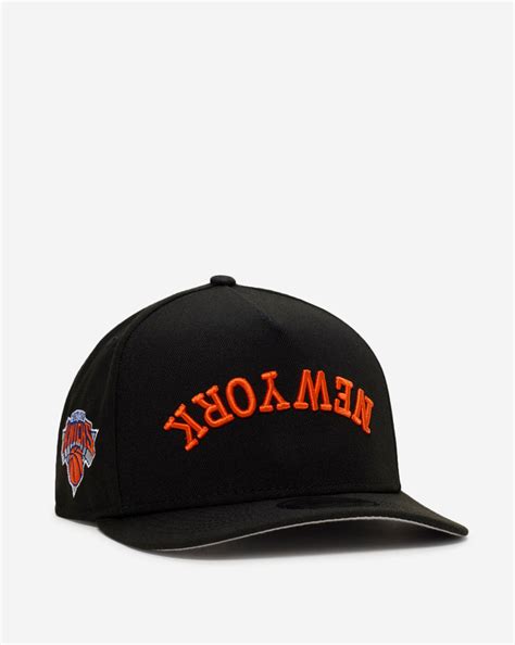 Shop New Era 9Fifty A-Frame New York Knicks Upside Down Snapback Hat ...