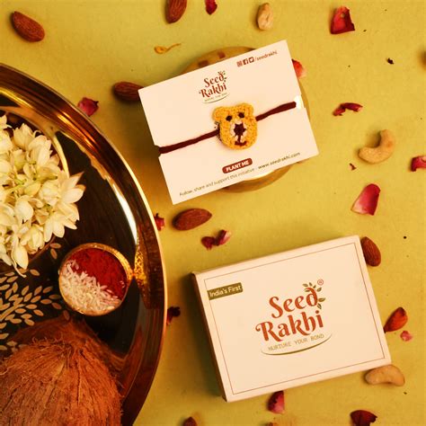 Buy plantable seed rakhi from online gift store Indigifts