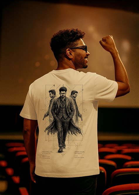 GOAT Series Iconic Vijay Back Graphic Printed Regular Fit T-Shirt for ...