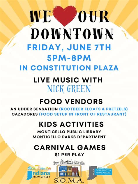We Love Our Downtown 2024, Constitution Plz, Monticello, IN 47960 ...