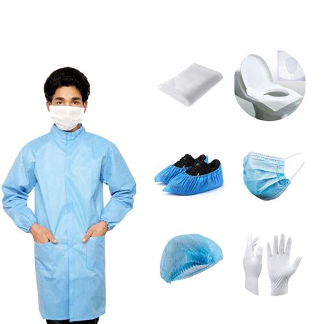 ME GUARD SMS Gown Front Hook & Loop Closures Long Coat Travel Kit Items ...