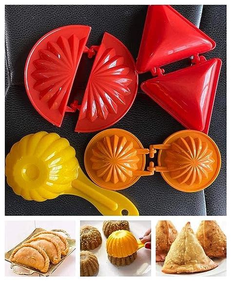 Buy JAY KHODIYAR TRADING Gujiya Modak Samosa Kachori Making Mould Set ...