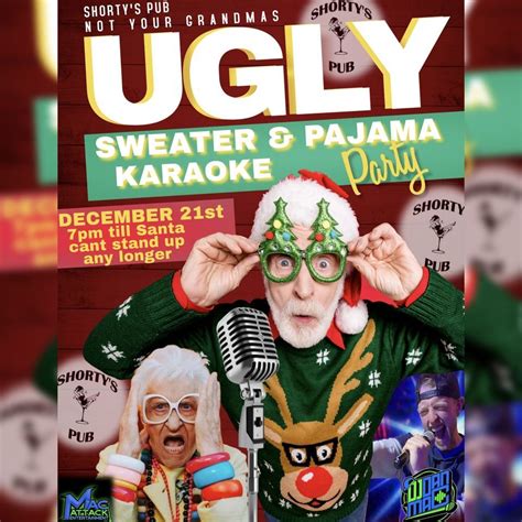 Theee Funniest Ugly Sweater Karaoke Party This Holiday Season, Shorty's ...