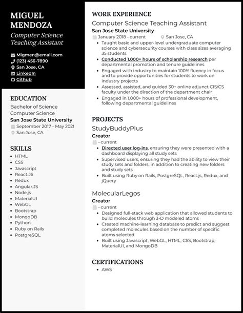 Image result for Examples of CV for Computer Assistant