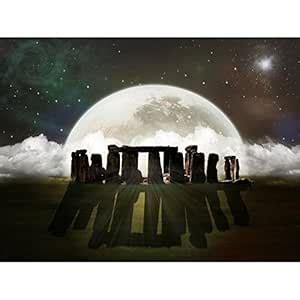 Pitaara Box Stonehenge In A Night | Unframed Canvas Painting for ...