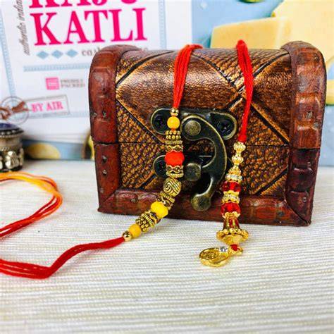 Send Rakhi Set with Kaju Katli Online