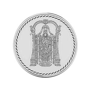 AuGrav Jewels Tirupati Balaji Perumal 999 Pure Silver Coin 10 grams ...
