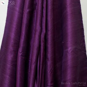 Buy Violet Indian Pure Dupioni Silk Raw Fabric by the Yard Dupion ...