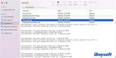 System Log Data 的图像结果