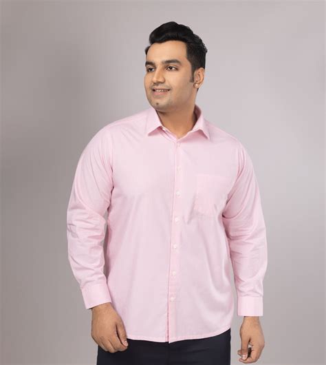 Plus Size Formal Shirt | 4XL - 10XL | 100% Cotton | Pink – Sizeupp