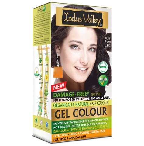 Buy Indus Valley Organically Natural Hair Colour Gel | No Ammonia ...