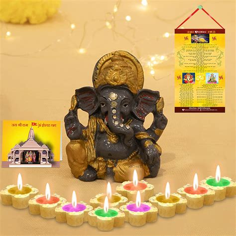 Buy ARCHIES Diwali Ganesh Ji Murti Polyresin Lord Ganesha Idol ...