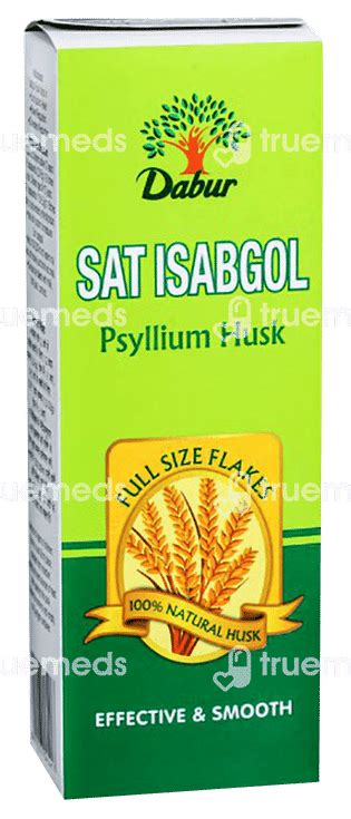 Dabur Sat Isabgol Powder 180 Gm - Uses, Side Effects, Dosage, Price ...