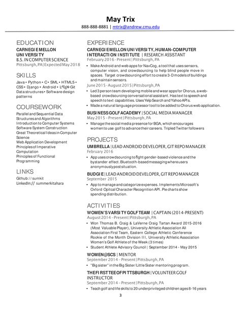 Image result for Computer Engineering Internship Resume