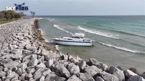 Lake Michigan mystery boat; Milwaukee beach sees boat wash ashore ...