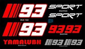 SIGN EVER Bike Combo Stickers Racing Yamaha R15 Multi Coloured Decals ...