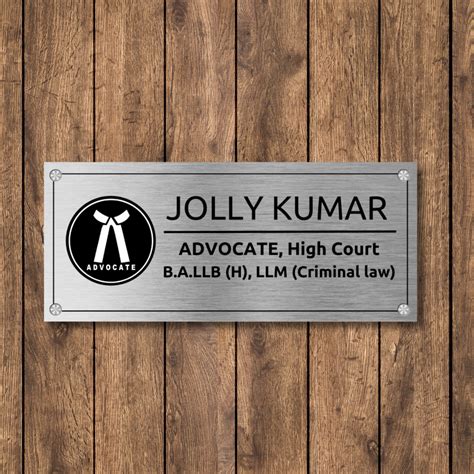 Name Plate in Stainless Steel – Maags Designs