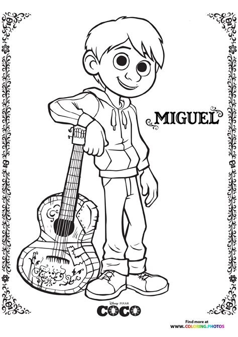 Coco - Coloring Pages for kids | 100% free and easy print or download