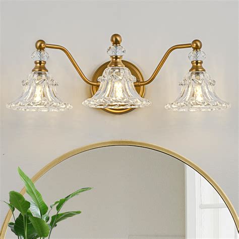 Vintage 3-Light Bathroom Vanity Light Fixture,Vintage Vanity Light with ...