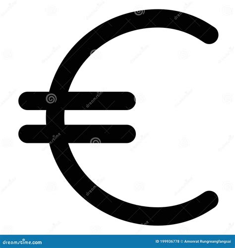 Euro Symbol, Official Currency of Member States of the European Union Stock Vector ...