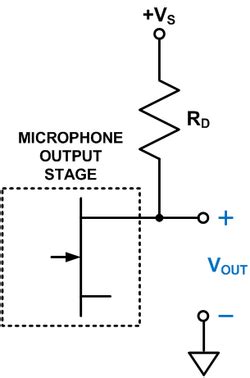 Audio Amplifier with Electret Microphone [Analog Devices Wiki]