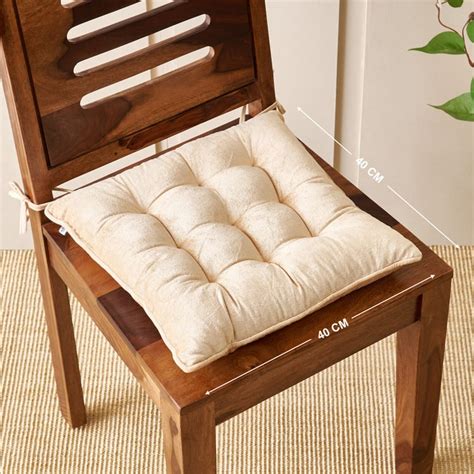 Buy Poise Huehub Velvet Quilted Chair Pad - 40x40cm from Home Centre at ...