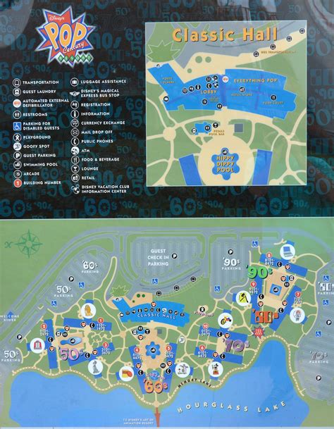 Disney Pop Century Resort Map