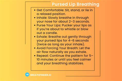 Pursed Lip Breathing Technique - BreathFinder
