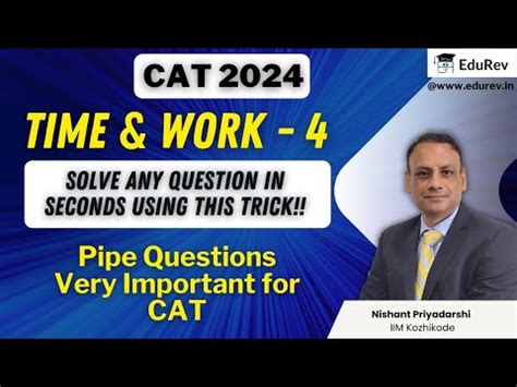 Problems on Pipes and Cisterns Video Lecture - Quantitative Aptitude ...