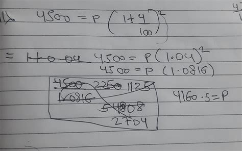 Find the principal which will amount to rs 4500 in 2 years at the ...