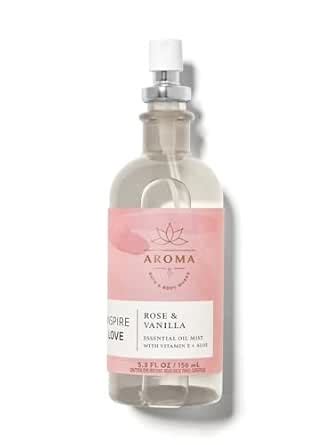 Bath & Body Works Rose Vanilla Essential Oil Mist - 156ml | Luxurious ...